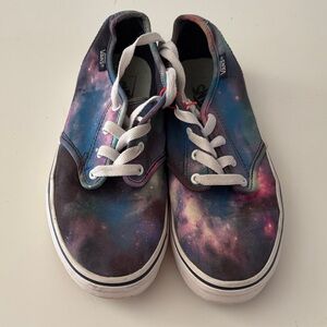 Vans Tie-Dye Galaxy Canvas Lace-Up Sneakers, Size: 4 Youth